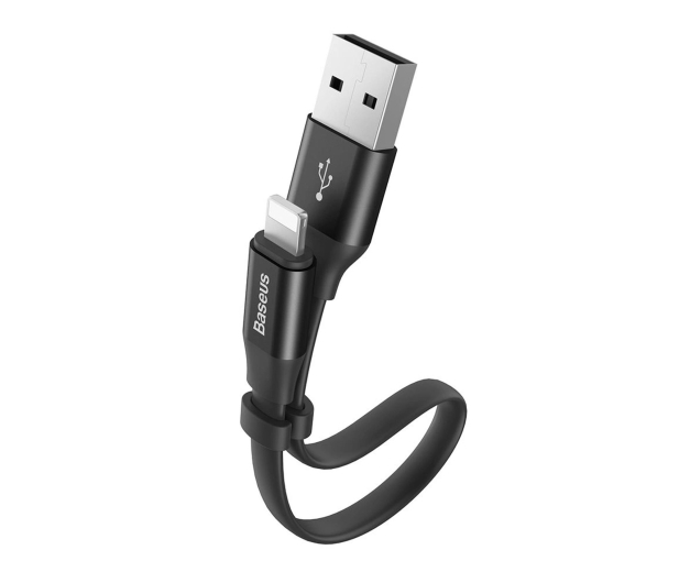 Baseus Kabel Nimble USB-A / Lightning 2A 0.23 m - czarny - 1502155 - zdjęcie